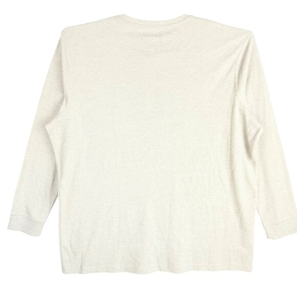 St Johns Bay Men's Big/Tall Super Soft Pullover Stone Henley Shirt Size 4XLT NWT - Picture 2 of 10